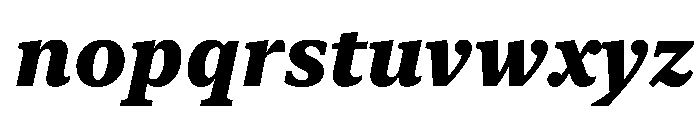 New York Small Heavy Italic Font LOWERCASE