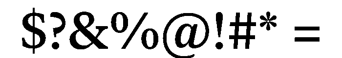 New York Small Medium Font OTHER CHARS