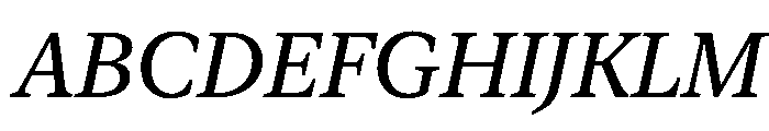 New York Small Regular Italic Font UPPERCASE