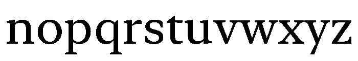 New York Small Regular Font LOWERCASE
