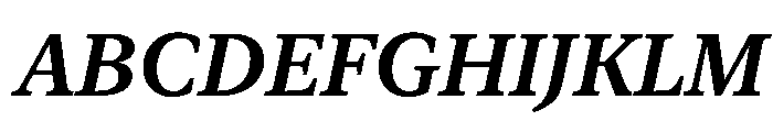 New York Small Semibold Italic Font UPPERCASE
