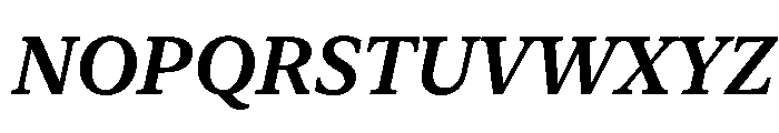 New York Small Semibold Italic Font UPPERCASE