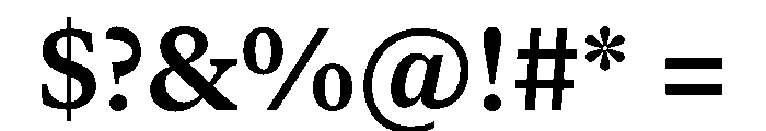 New York Small Semibold Font OTHER CHARS