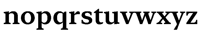 New York Small Semibold Font LOWERCASE