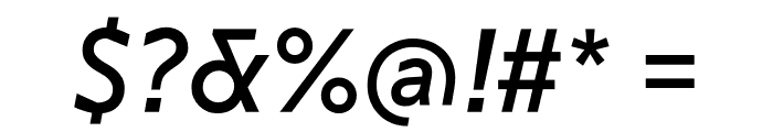 NEXT Pan Regular Book Italic Font OTHER CHARS