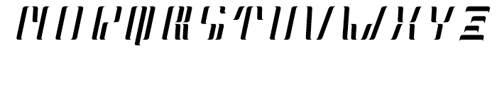 NEOLUX Regular Italic Font UPPERCASE