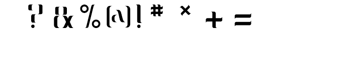 NEOLUX Regular Font OTHER CHARS