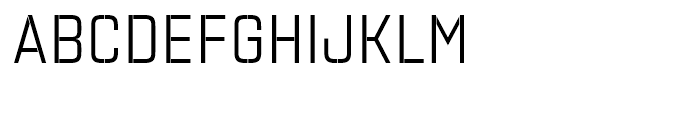 Necia Stencil 1 Regular Unicase Font UPPERCASE