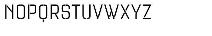 Necia Stencil 2 Regular Unicase Font UPPERCASE
