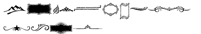 Nelson Ornaments Font LOWERCASE