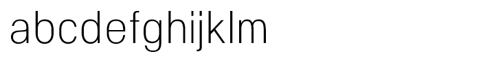 NeoGram Condensed Light Font LOWERCASE