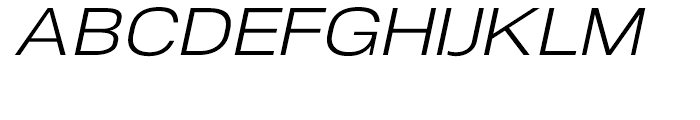 NeoGram Extended Italic Font UPPERCASE