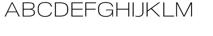 NeoGram Extended Light Font UPPERCASE