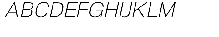 NeoGram Light Italic Font UPPERCASE