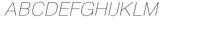 NeoGram Ultra Light Italic Font UPPERCASE