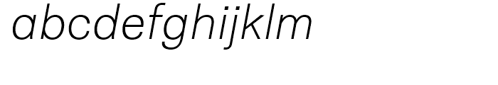 Neogrotesk Essential Alt Ultra Light Italic Font LOWERCASE