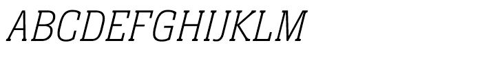 Neue Aachen Thin Italic Font UPPERCASE