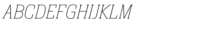 Neue Aachen Ultra Light Italic Font UPPERCASE