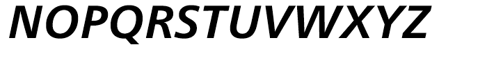 Neue Frutiger Bold Italic Font UPPERCASE