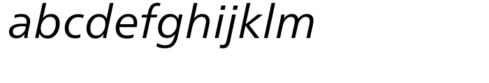 Neue Frutiger Book Italic Font LOWERCASE