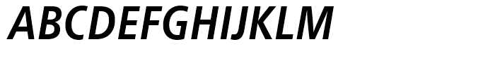 Neue Frutiger Condensed Bold Italic Font UPPERCASE