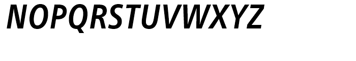Neue Frutiger Condensed Bold Italic Font UPPERCASE