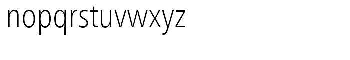 Neue Frutiger Condensed Thin Font LOWERCASE