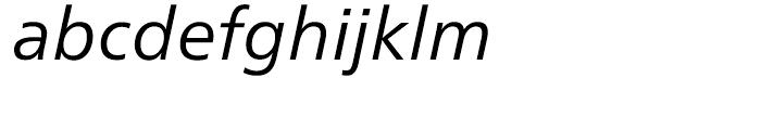 Neue Frutiger Cyrillic Book Italic Font LOWERCASE
