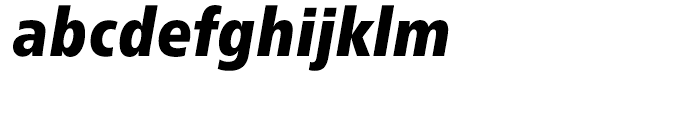Neue Frutiger Cyrillic Condensed Extra Black Italic Font LOWERCASE