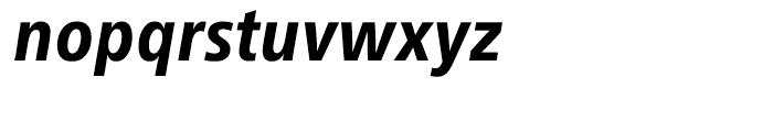 Neue Frutiger Cyrillic Condensed Heavy Italic Font LOWERCASE