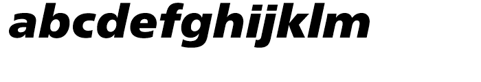 Neue Frutiger Cyrillic Extra Black Italic Font LOWERCASE