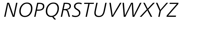 Neue Frutiger Cyrillic Light Italic Font UPPERCASE