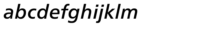 Neue Frutiger Cyrillic Medium Italic Font LOWERCASE