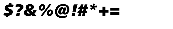 Neue Frutiger Extra Black Italic Font OTHER CHARS