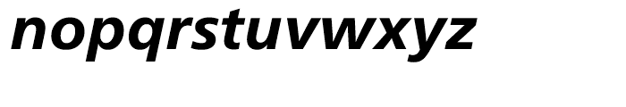 Neue Frutiger Heavy Italic Font LOWERCASE