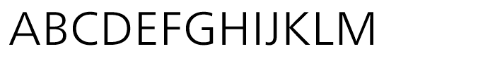 Neue Frutiger Light Font UPPERCASE