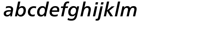 Neue Frutiger Medium Italic Font LOWERCASE