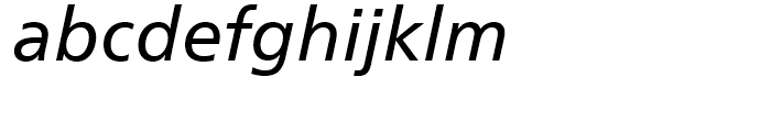 Neue Frutiger Thai Modern Italic Font LOWERCASE