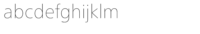 Neue Frutiger Ultra Light Font LOWERCASE