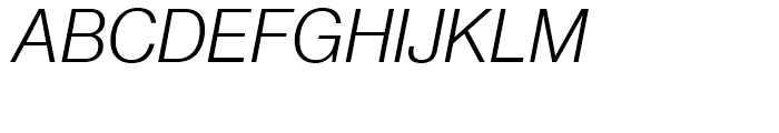 Neue Haas Grotesk Display 46 Light Italic Font UPPERCASE