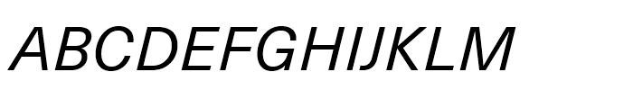 Neue Haas Unica Italic Font UPPERCASE