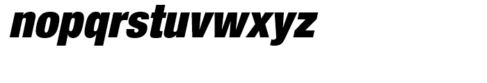 Neue Helvetica 107 Extra Black Condensed Oblique Font LOWERCASE