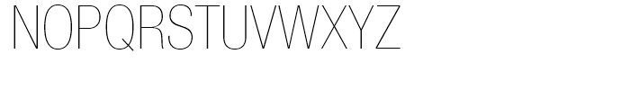 Neue Helvetica 27 Ultra Light Condensed Font UPPERCASE