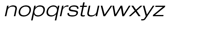 Neue Helvetica 43 Light Extended Oblique Font LOWERCASE