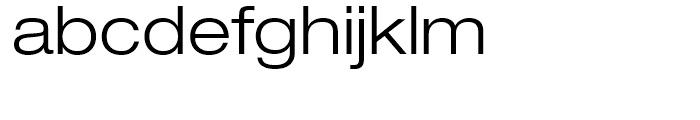 Neue Helvetica 43 Light Extended Font LOWERCASE