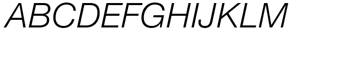 Neue Helvetica 46 Light Italic Font UPPERCASE