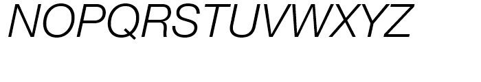Neue Helvetica 46 Light Italic Font UPPERCASE