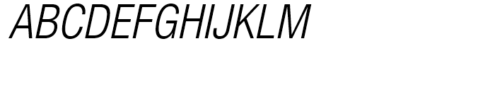 Neue Helvetica 47 Light Condensed Oblique Font UPPERCASE