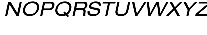 Neue Helvetica 53 Extended Oblique Font UPPERCASE