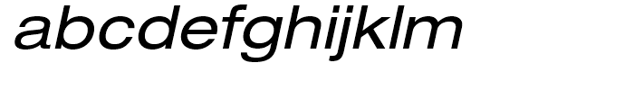 Neue Helvetica 53 Extended Oblique Font LOWERCASE